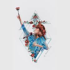 Florence Welch S Illustrations Florence The Machine S Art Watercolor Painting Of Florence Welch Florence Art Florence Welch Florence Welch Tattoo