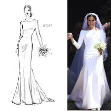 The world is waiting to see what meghan markle is going to wear to her wedding this saturday. Sew The Meghan Markle Wedding Gown Look Tm You Can Quickly Make A Gown Simila Wedding Dress Sewing Patterns Sewing Wedding Dress Bridal Dress Sewing Patterns