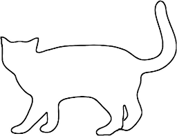 Free Cat Patterns Cat Pattern Outline With Images Cat Outline Cat Template Cat Quilt Patterns