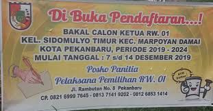 Sk panitia pemilihan ketua rt. Besarnya Biaya Pemilihan Ketua Rw 001 Sidomulyo Timur Rp 25 Jt Dan Uang Pendaftaran Calon 500 Rb Jadi Sorotan Warga Ojenews Com