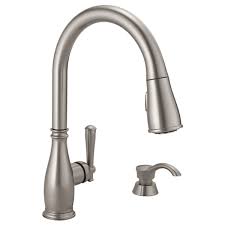 single handle pull down kitchen faucet