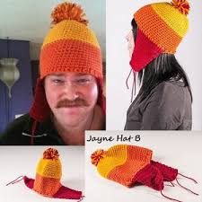 Handmade Jayne Cobb Firefly Hat Rust Earflaps