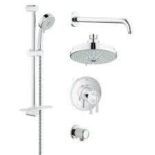 Reviews For Grohe Grohflex Timeless 4 Spray Handheld Shower And Shower Head Combo Kit In Starlight Chrome 35056000 The Home Depot