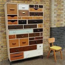 Unique Piece Of Furniture Made From Lots Of Different Sized Drawers Right Now We Have Lots Of Drawers For 2 Homemade Furniture Retro Furniture Diy Furniture