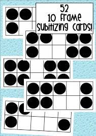 10 Frame Subitizing Cards Kinder Math Subitizing Preschool Math