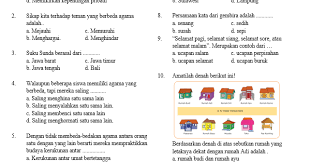 Soal denah kelas 2 sd. Soal Semester Tema 3 Kelas 2 Sd Mi Antapedia Com