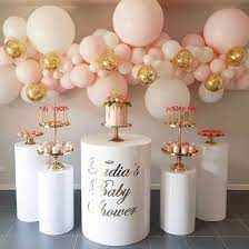 Ideas Para Una Mesa De Dulces Mesa De Dulces Para Fiestas Infantiles Que Lleva Una Mesas De Dulces Unique Baby Shower Themes Cute Baby Shower Ideas Balloons