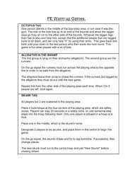 Check spelling or type a new query. Pe Warm Up Games Primary Resources