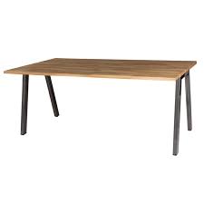 Athens Bench Style Dining Table Oak Modern Dining Table Hire