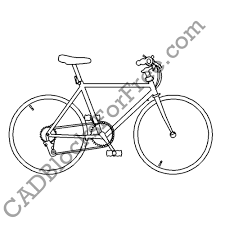Mountain Bike Free Autocad Block In Dwg