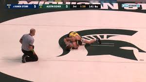 141 LBs: #5 Kanen Storr (Michigan) vs. Austin Eicher (Michigan State)