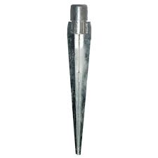 In soft solid, the posts won't remain in place. Oz Post Is 600 2 3 8 In Round Fence Post Anchor 6 Case 30061 The Home Depot