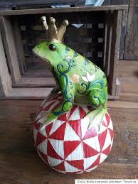 More images for frosch deko garten » Xl Luxus Frosch Auf Kugel Deko Garten Teich Froschkonig Figur 35 Cm On Popscreen