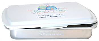 Personalized 9x13 Engraved Cake Pan And Colored Lid Closing Gift See This Great Product This Is An Affiliate Link Cake Pans Closing Gifts Cake