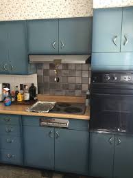 burnt blue youngstown steel kitchen