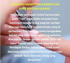 Cara potong rambut sendiri di rumah tak sesulit yang kamu pikir, kok. Memotong Rambut Dan Kuku Sebelum Qurban Setetes Hidayah