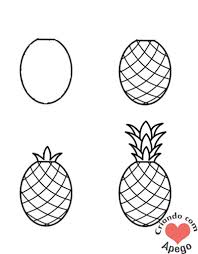 Como Desenhar Abacaxi Desenhos Para Desenhar Faceis Passo A Passo Aprender A De Desenho Para Desenhar Facil Desenhos Para Desenhar Revistas De Arte Do Doodle