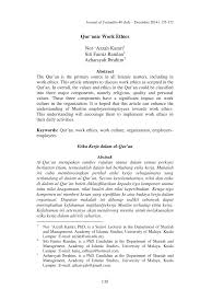 Check spelling or type a new query. Pdf Qur Anic Work Ethics