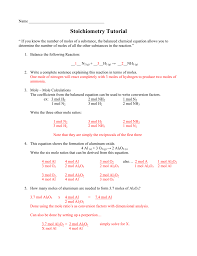 1) 1 n 2 + 3 h 2 → 2 nh 3 2) 2 balancing nuclear reaction equations why? Stoichiometry Tutorial Key