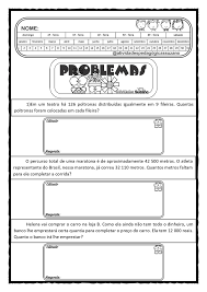 Problemas De Matematica 2 Ano Pdf Para Imprimir