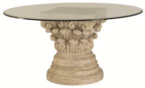 Picture Of Beautiful Pedestal Table Base For Glass Top Dining Table Glass Dining Room Table Glass Round Dining Table