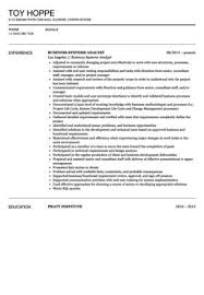 Business Systems Analyst Resume Sample Resume Examples Teacher Resume Examples Resume