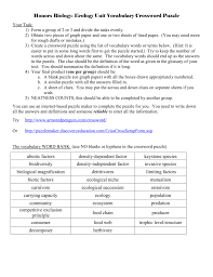Answer key ecology crossword puzzle answer sheet. Ecology Crossword Puzzle Southington Public Schools