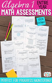 Math Assessments Or Quizzes For Algebra 1 These Algebra 1 Math Quizzes Are Aligned With The Common Core Math Standa Math Assessment School Algebra Spiral Math