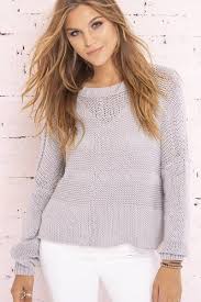 Wooden Ships By Paola Buendia Women S Morgan Crewneck Cotton Sweater S Wooden Ships Knits Ropa De Moda Moda Ropa