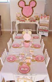 Pink Gold Minnie Mouse Real Party Feature Minnie Mouse First Birthday Minnie Mouse Party Minnie Mouse Baby Shower
