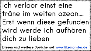 Ich Verloor Einst Eine Träne Im Weiten Ozean Erst Wenn Diese