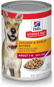Quality wet foods include ingredients of great nutritive value. Hill S Science Diet Adult Chicken Barley Entree Canned Dog Food 13 Oz Case Of 12 Chewy Com