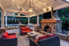 Wood floors, cement walls with a cover. 40 Best Patio Designs With Pergola And Fireplace Covered Outdoor Living Space Ideas