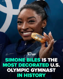THE GOAT 🐐 With today's Team USA gold, Simone Biles officially has:  🥇🥇🥇🥇🥇 5 gold 🥈 1 silver 🥉🥉 2 bronze She surpassed another American  gymnastics icon for the record:  https://www.wltx.com/article/sports/olympics/simone-biles-most-decorated ...