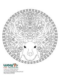 There are tons of great resources for free printable color pages online. Reindeer Christmas Mandala Adult Coloring Page Woo Jr Kids Activities Children S Publishing