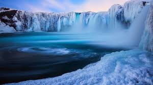 Long Exposure Nature Clouds Winter Sky Waterfall Ice Snow Landscape Wallpaper Iceland Wallpaper Scenery Wallpaper Waterfall Wallpaper