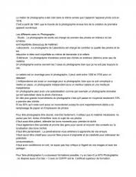 Photographe Avantage Et Inconvenient Fiche Gaetan M