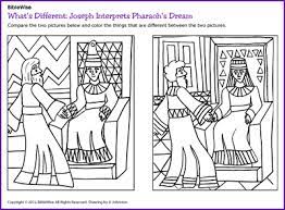 what s different joseph interprets dreams kids korner biblewise ecole du dimanche etude biblique ancien testament coloriage de soleil
