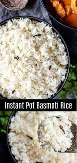 A Quick An Easy Instant Pot Basmati Rice Recipe That Shows You How To Cook Instant Pot Rice Make Bas Rice Side Dishes Basmati Rice Recipes Indian Food Recipes