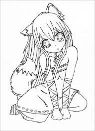 By best coloring pagesapril 30th 2018. Cute Anime Girl Coloring Page Coloringbay