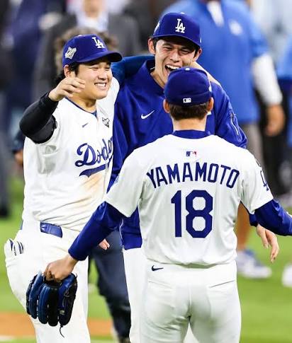 Shohei Ohtani, Yoshinobu Yamamoto and Roki Sasaki have made Japan so proud in their first season with the Dodgers together 🥲