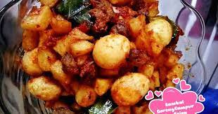 • campur dengan susu, merica dan aduk hingga rata. 153 Resep Sambal Goreng Kentang Mix Ati Enak Dan Sederhana Ala Rumahan Cookpad