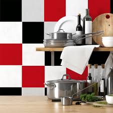 There are 7259 red kitchen tiles for sale on etsy, and they cost $31.87 on average. Tile Stickers Red And Black Colors Pack Of 32
