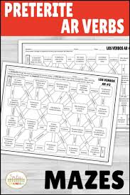 Spanish Preterite Tense Regular Ar Verbs Laberinto Practice Activity Preterite Tense Spanish Lesson Plans Middle School Spanish