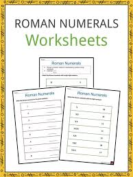 How to convert roman numerals to number. Roman Numerals Worksheets Summary What How Basic Rules