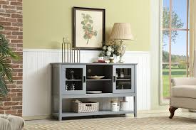 Sideboards date back to the 18th century, but today's selection includes a range of styles from midcentury and modern sideboards to farmhouse and rustic sideboards. Buy Mixcept 55 Modern And Contemporary Sideboard Buffet Cabinet Wood Console Table Storage Cabinet With Sliding Doors Kitchen Dining Room Furniture Gray Online In Vietnam B078q48tmd