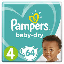 Pampers Baby Dry Diapers With Extra Absorb Channels Size 4 64 Count Best Price Online Jumia Kenya