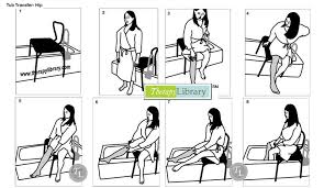 Tub Transfer Technique Post Hip Replacement Hip Precautions Occupational Therapy Hip Replacement Exercises