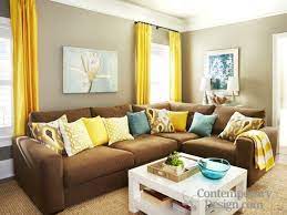Living room paint color ideas with brown furniture. Brown And Yellow Living Room Decorating Ideas Modern Architecture