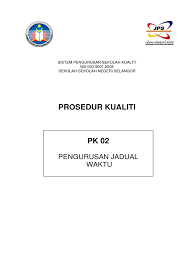 Pengurusan dan profesional (guru ganti) Pk 02 Pengurusan Jadual Waktu New